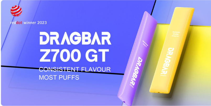 DRAGBAR Z700 GT Ultra-Thin Disposable Vape Wins 2023 Red Dot Award缩略图